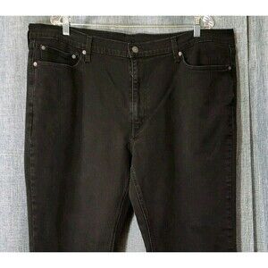 Levis 541 Athletic Fit Taper Leg Jeans Mens 42X34 (actual 42x31.5) Black Stretch